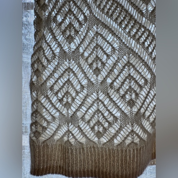 J. Crew 100% Cashmere pointelle button-up short-sleeve cardigan in S - Picture 8 of 15